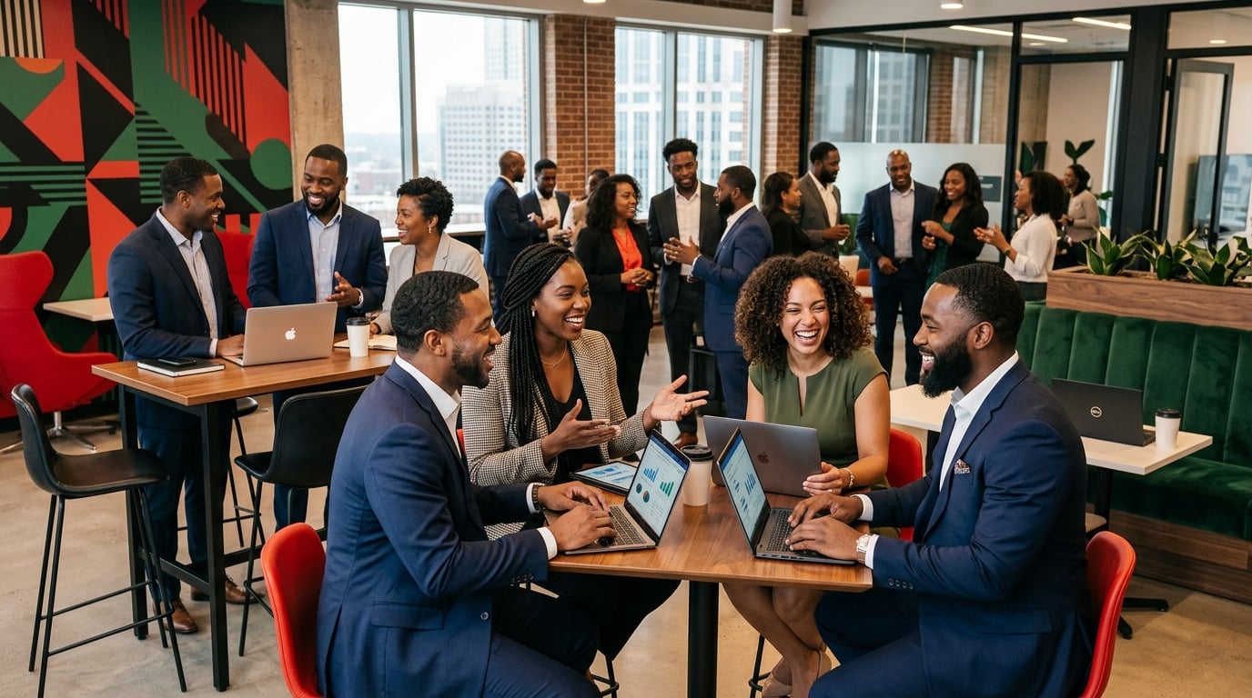 Black professionals networking and building economic power